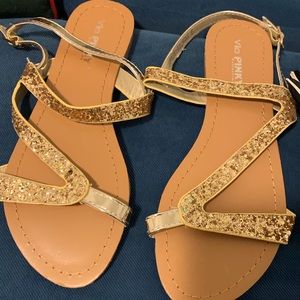 Sandals never touched the floor or any sweat.